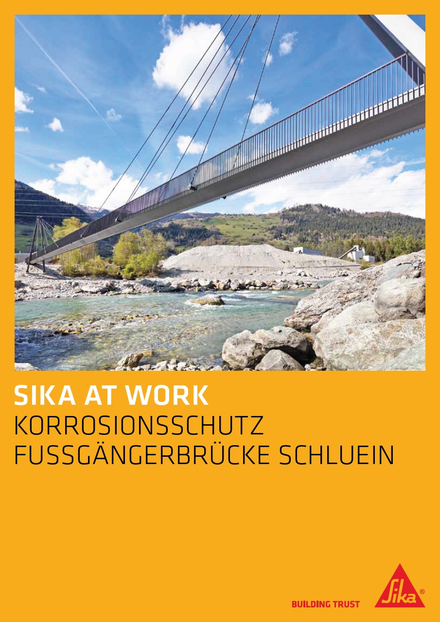 Korrosionsschutz Fussgängerbrücke «Schluein»