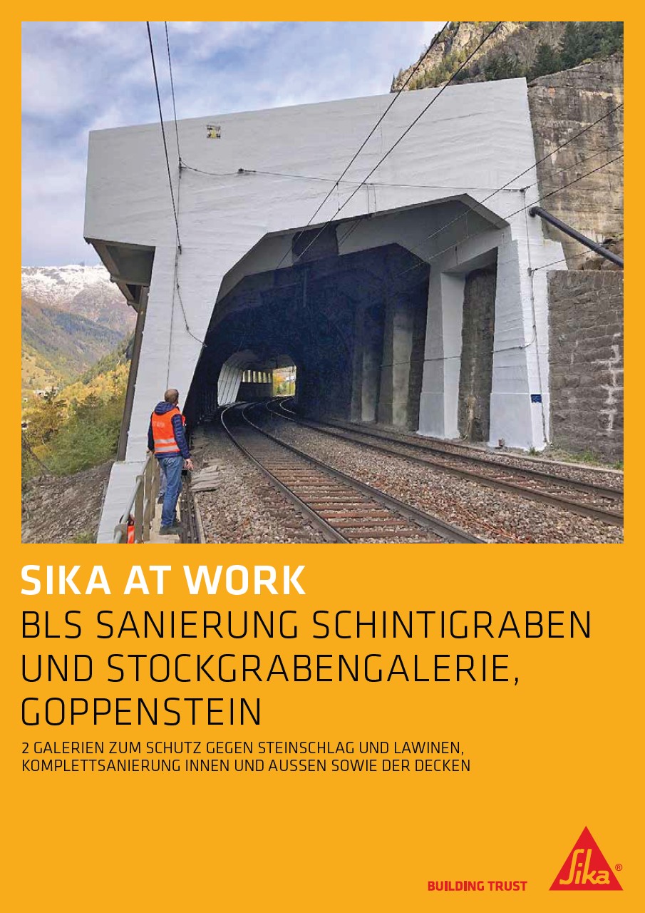BLS Sanierung Schintigraben und Stockgrabengalerie, Goppenstein - 2020