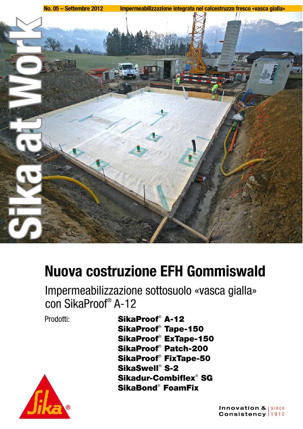 Impermeabilizzazione sottosuolo «vasca gialla»