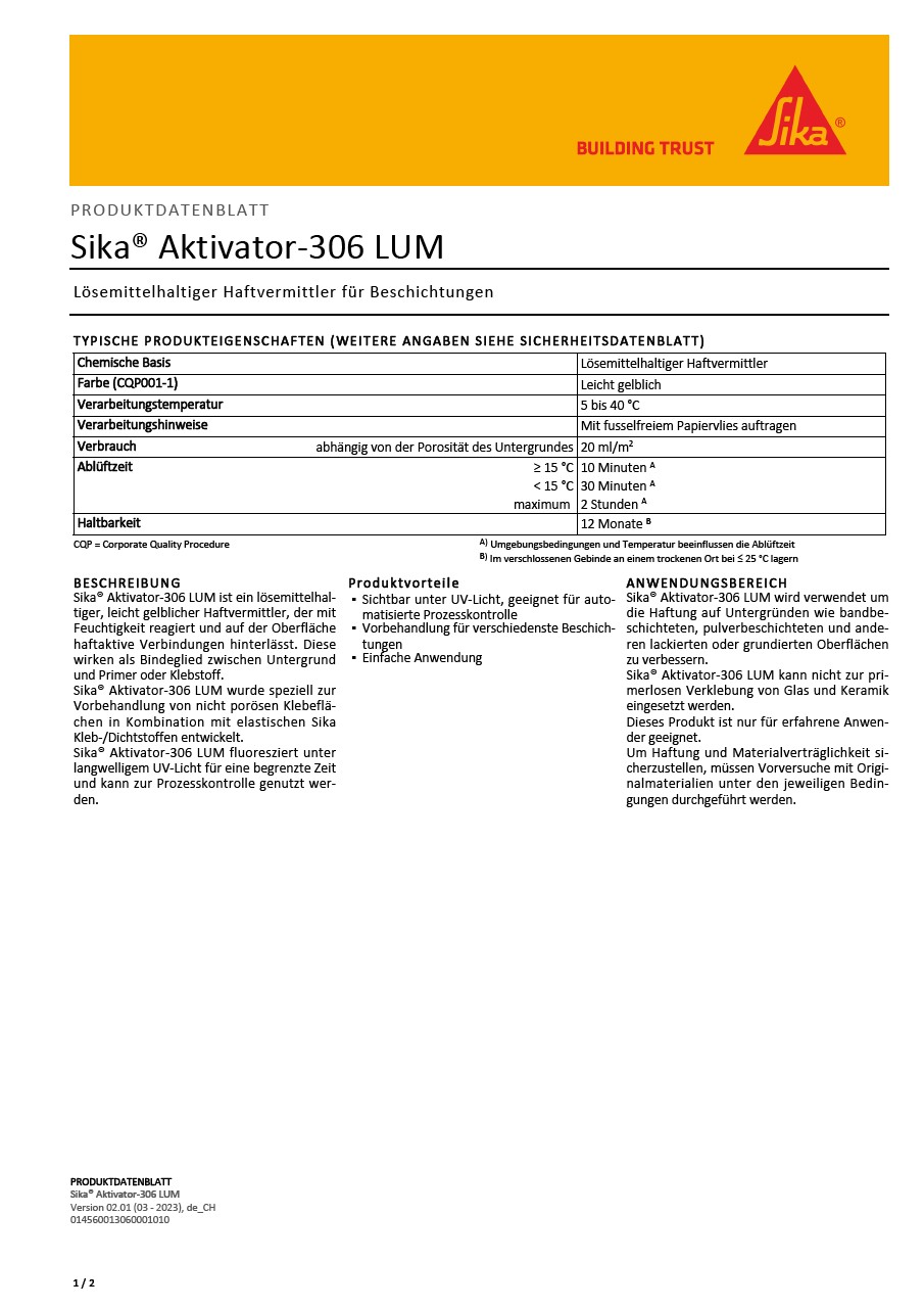 Sika® Aktivator-306 LUM