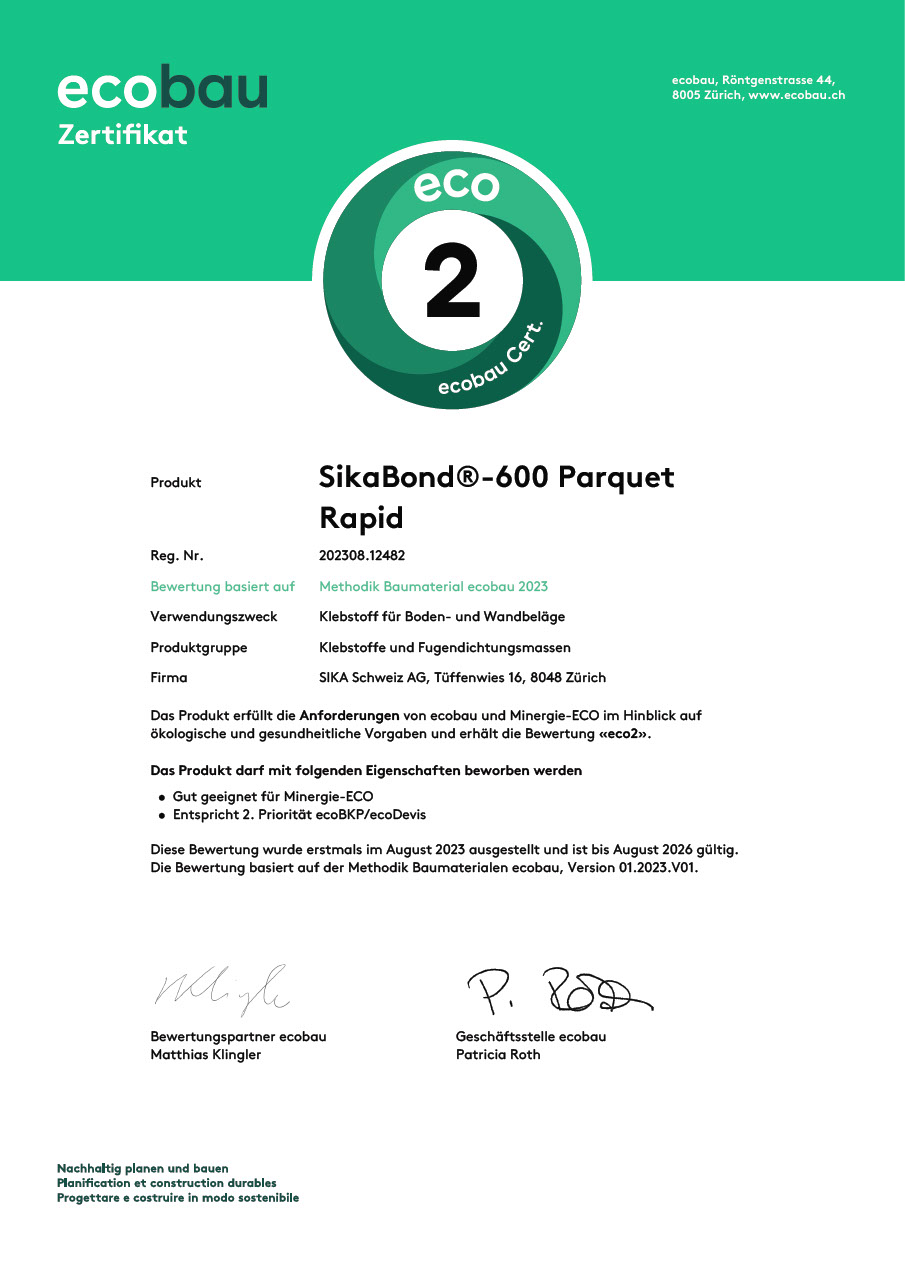 SikaBond®-600 Parquet Rapid