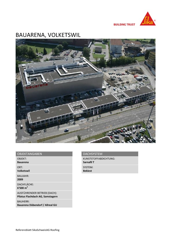 Bauarena, Volketswil