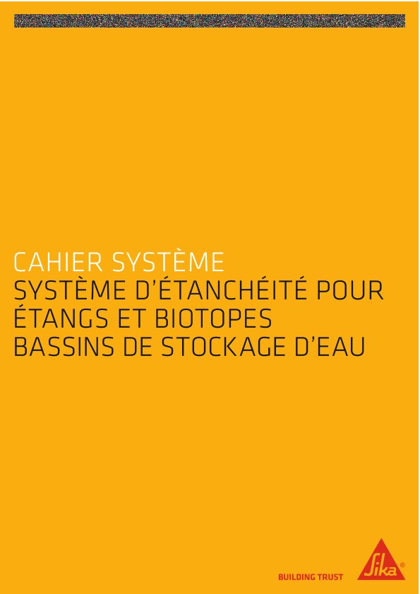 Système d'étanchéité pour étangs et biotopes bassins de stockage d'eau