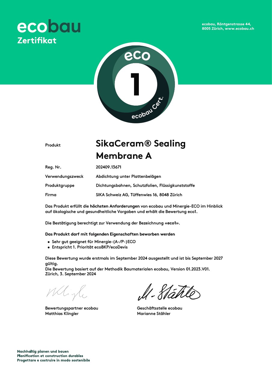 SikaCeram® Sealing Membrane A