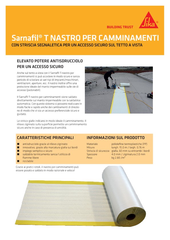 Sarnafil® T - Nastro per camminamenti