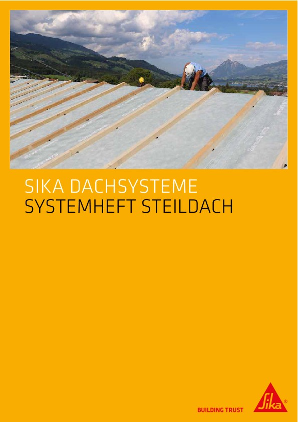 Opuscolo dei sistemi per tetti a falda (tedesco)