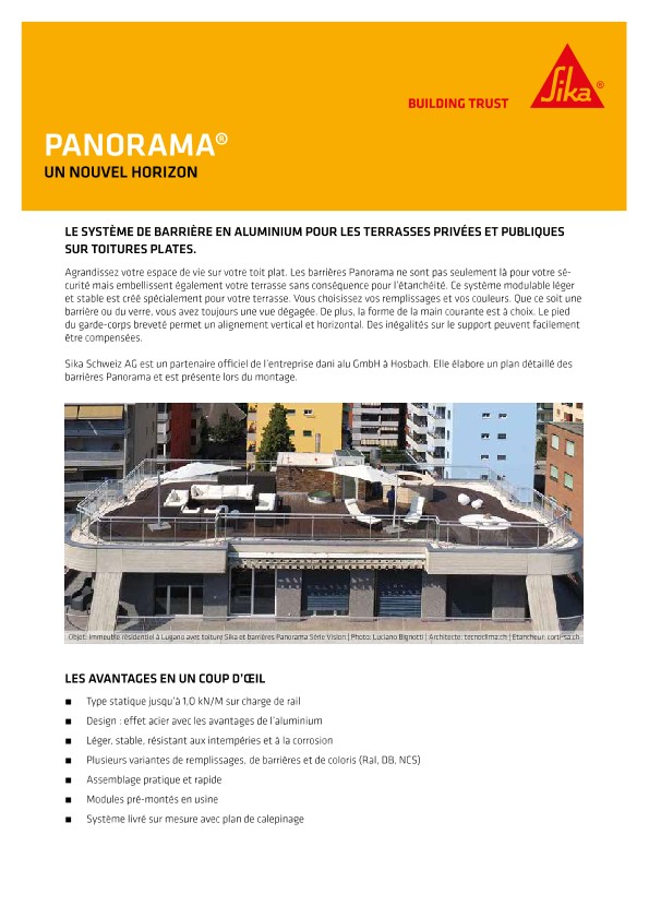 Barrial PANORAMA - Un nouvel horizon
