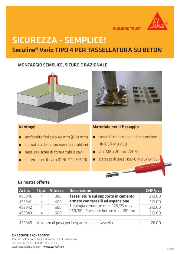 Sicurezza Semplice! Seculine Vario Tipo 4