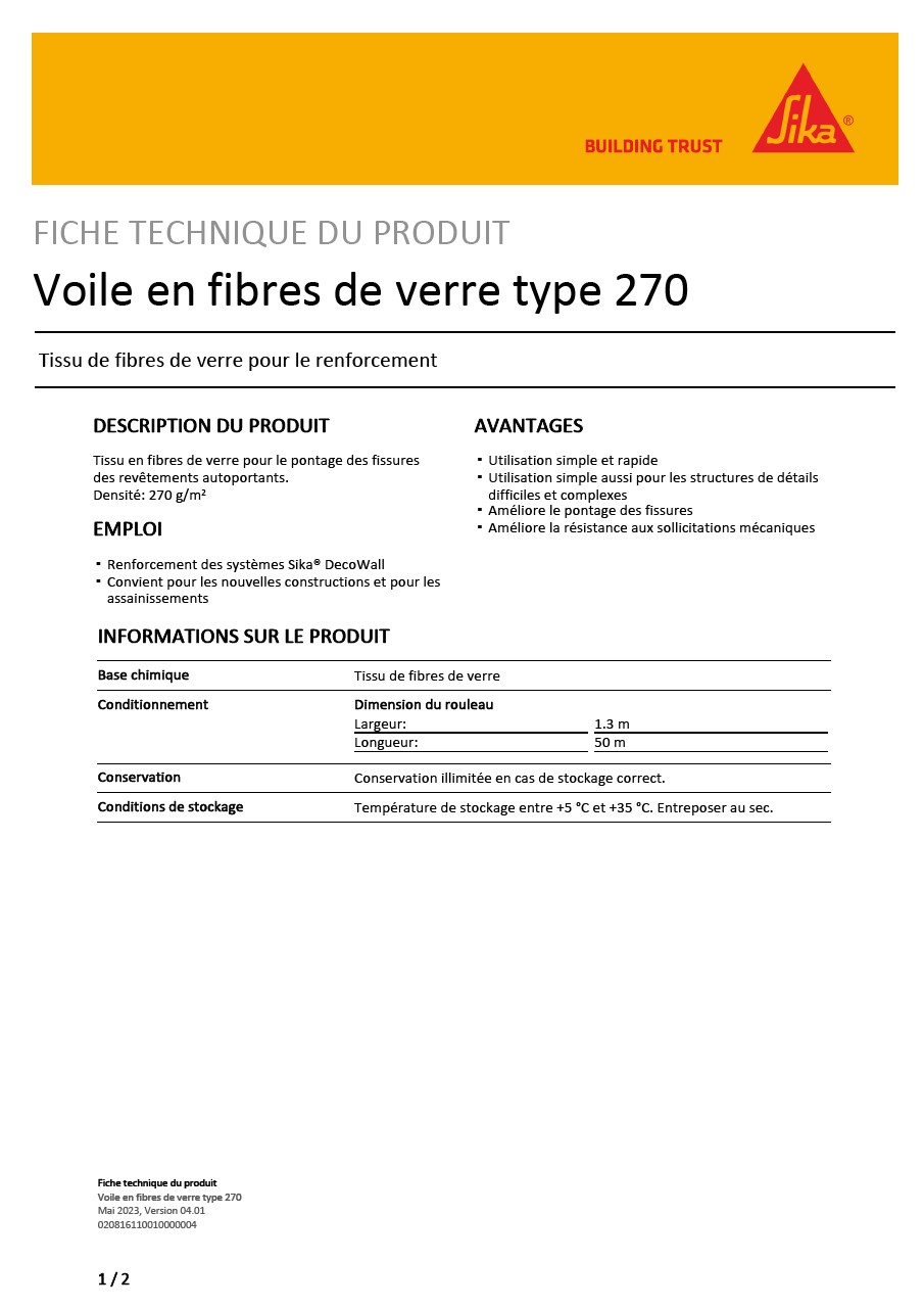 Glass Fibre Fabric Type 270