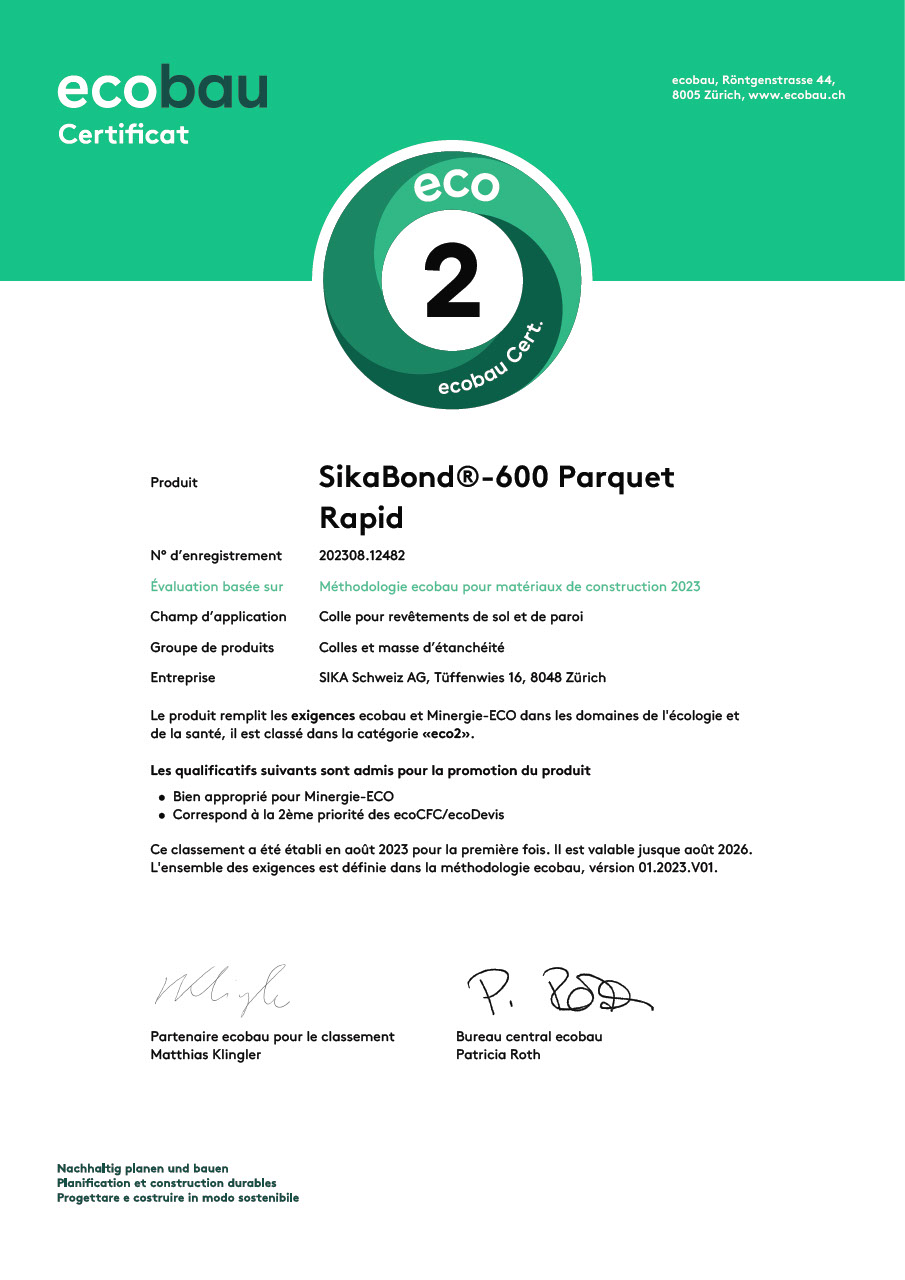SikaBond®-600 Parquet Rapid