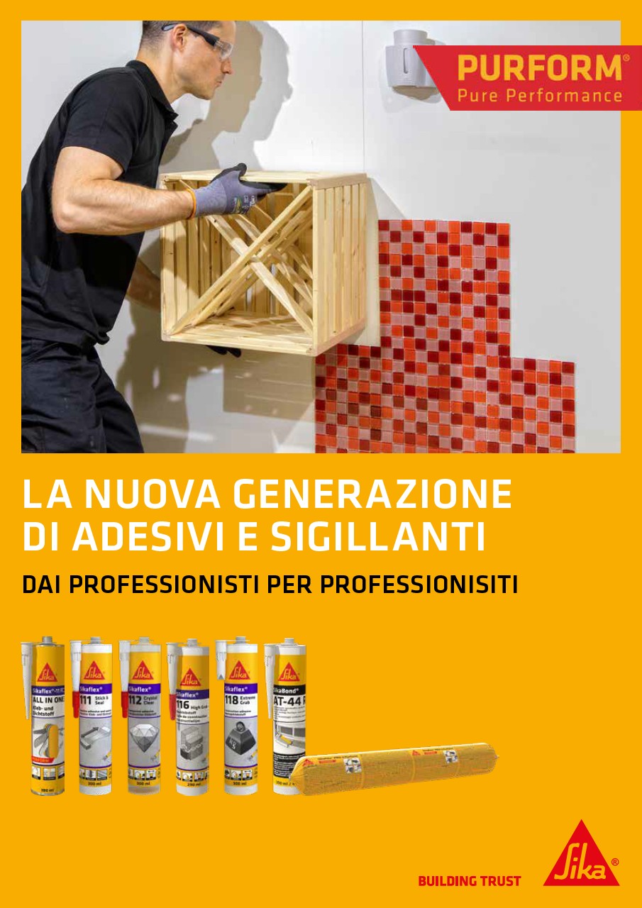 La nuova generazione di adesivi e sigillanti