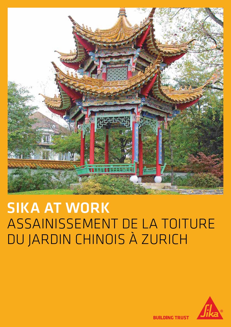 Assainissement de la toiture du Jardin Chinois à Zurich