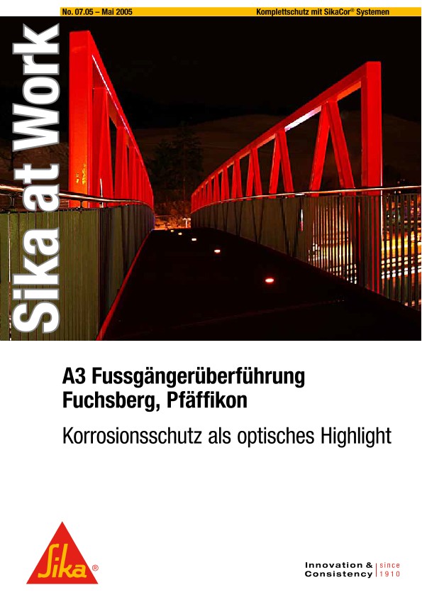 Fussgängerüberführung A3 Fuchsberg - 2005