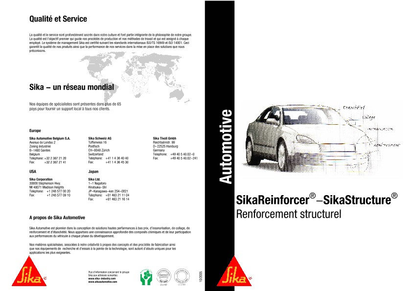 Automotive - Renforcement structurel