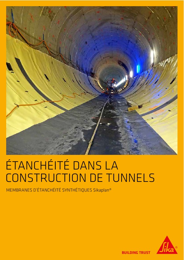 Etancheite dans la construction de tunnels