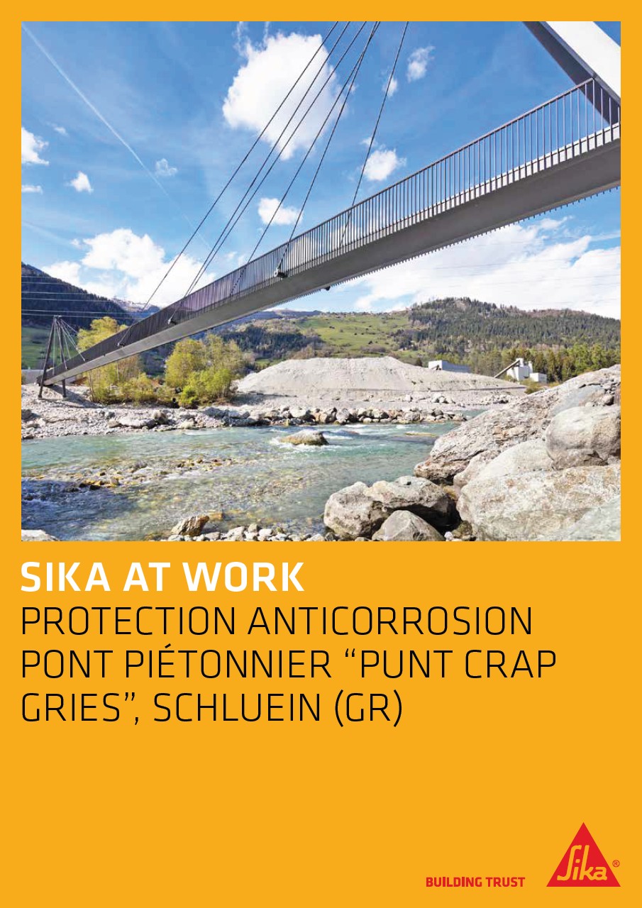 Protection anticorrosion pont piétonnier «Punt Crap Gries», Schluein (GR) - 2020
