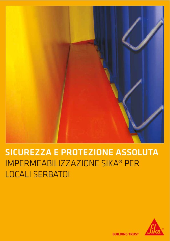 Impermeabilizzazione Sika per locali serbatoi