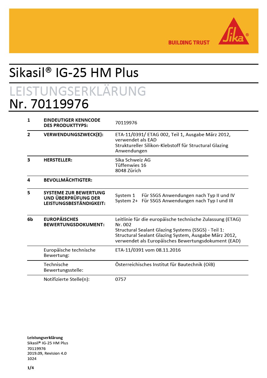 Sikasil® IG-25 HM Plus