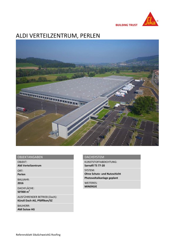 ALDI Verteilzentrum, Perlen