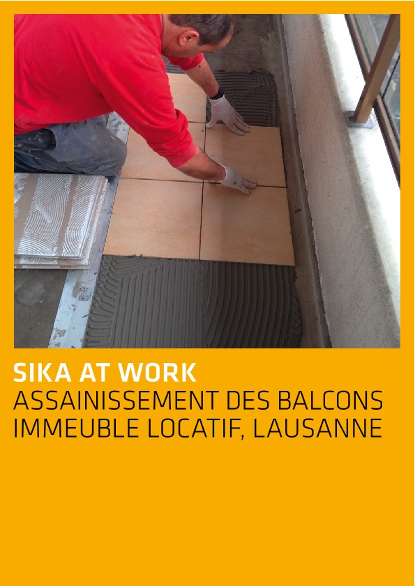 Assainissement des balcones