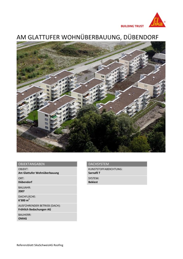 Am Glattufer Wohnüberbauung, Dübendorf