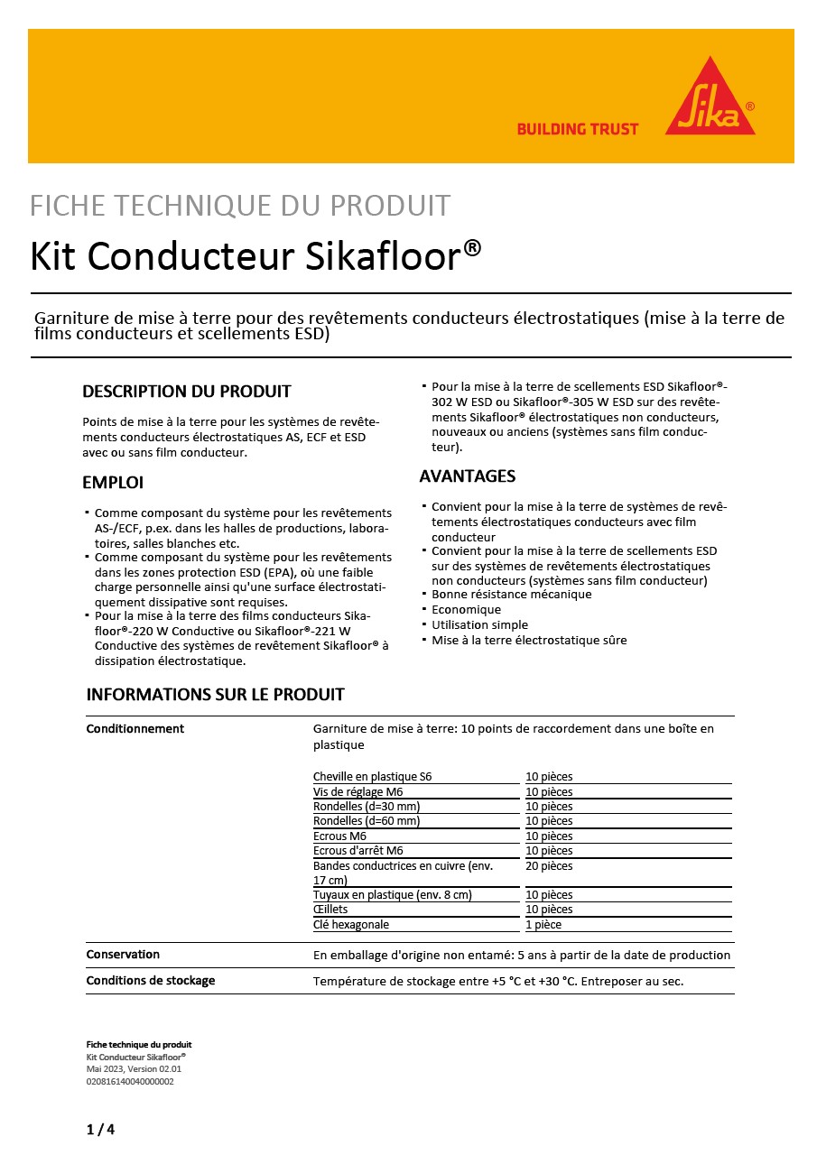 Kit Conducteur Sikafloor®