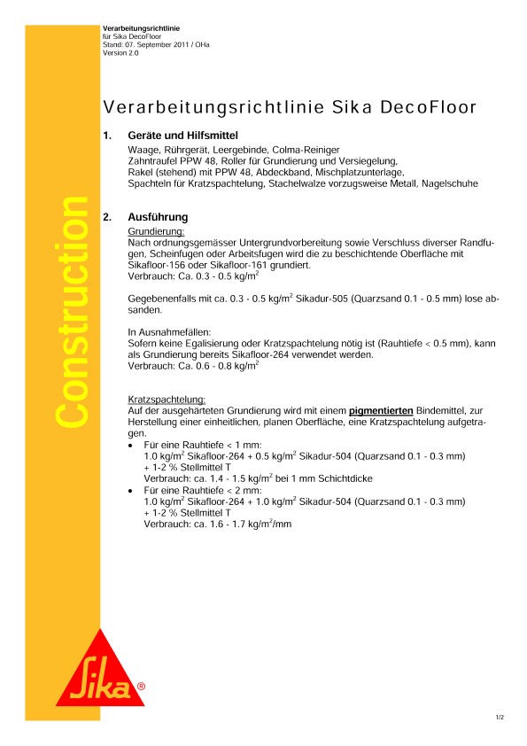 Sika DecoFloor