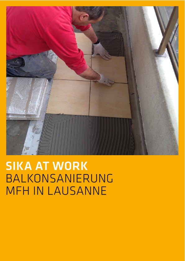 Balkonsanierung MFH in Lausanne