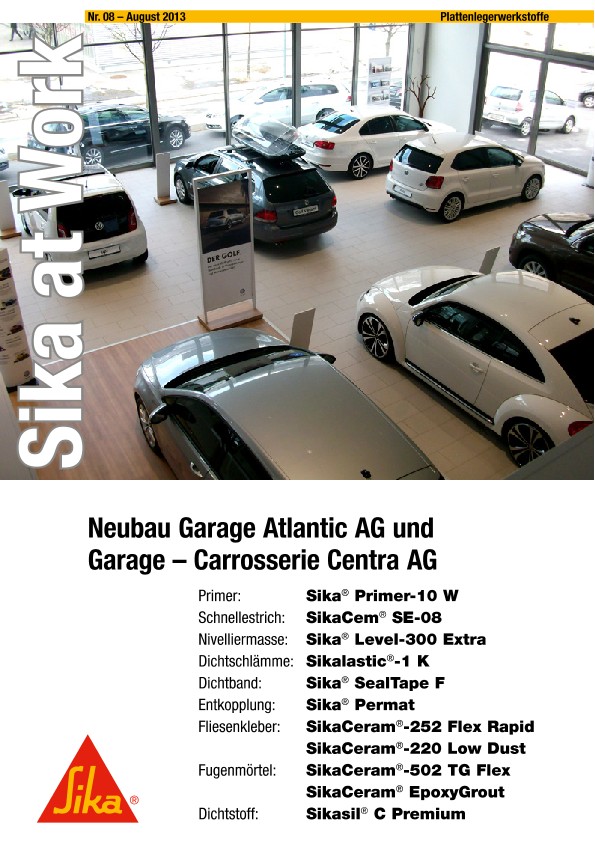 Garage Atlantic AG - Sika at Work