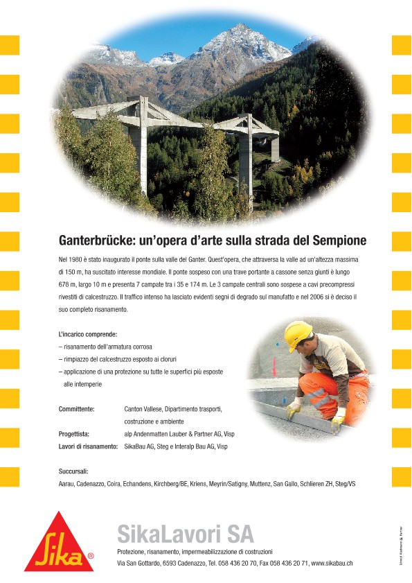 Ganterbrücke: un'opera d'arte sulla strada del Sempione