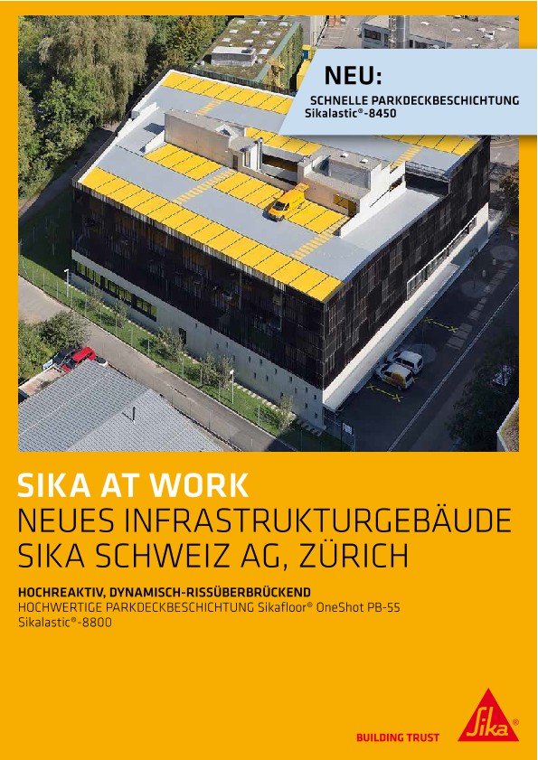 Neues Infrastrukturgebäude der Sika Schweiz AG, Zürich