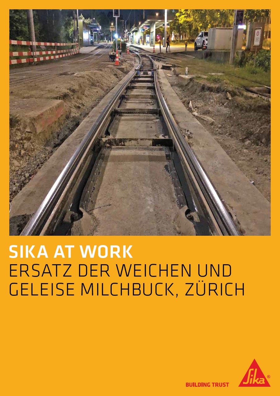 Ersatz der Weichen und Geleise Milchbuck, Zürich
