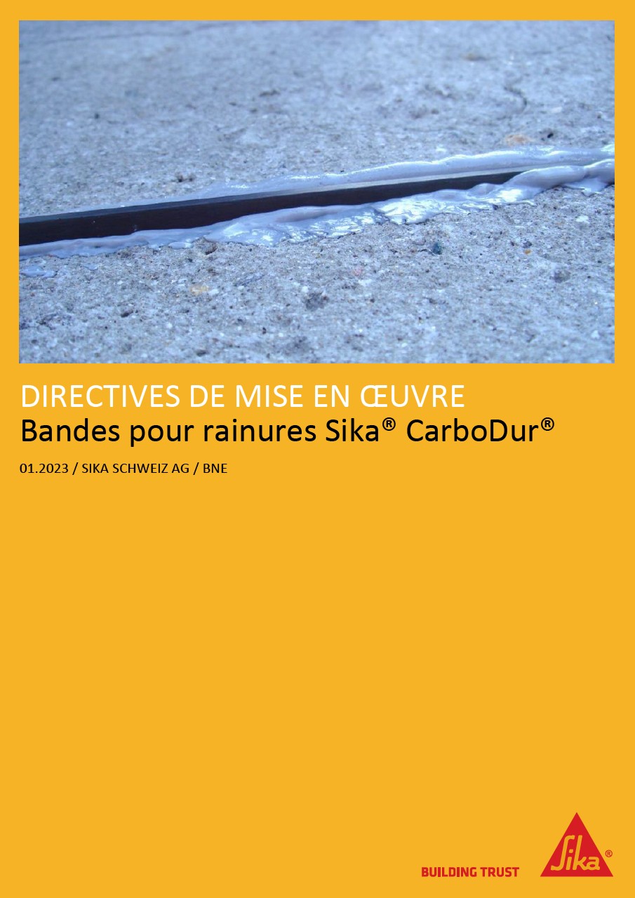 Sika CarboDur Bandes pour rainures