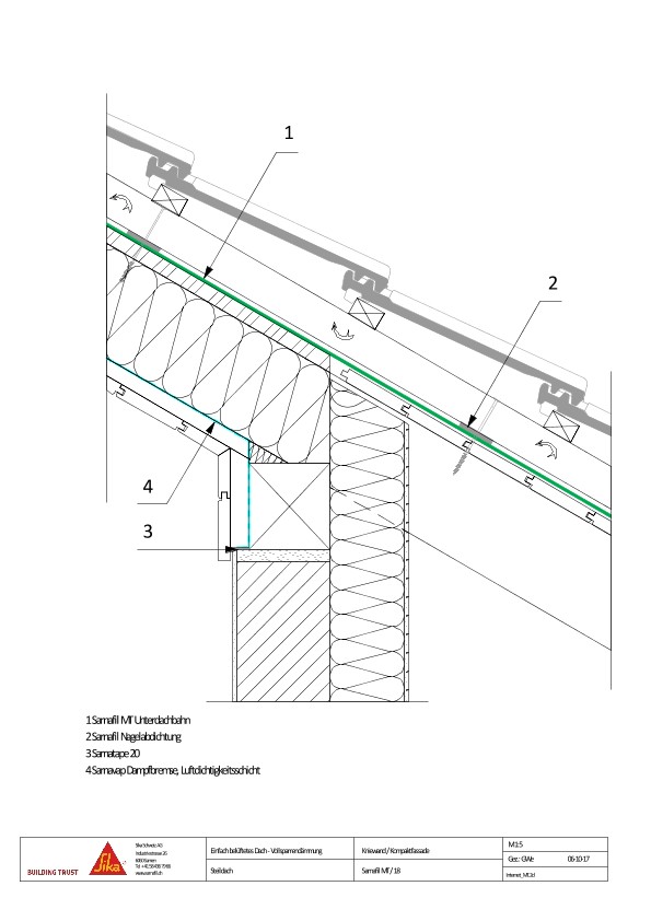 Mur gouttereau / façade compacte