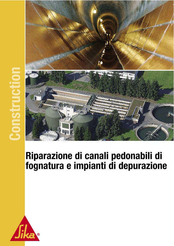 Riparazione di canali pedonabili di fognatura e impianti di depurazione