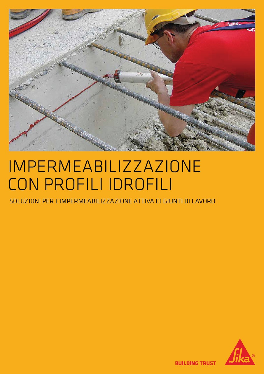 Impermeabilizzazione con profili idrofili