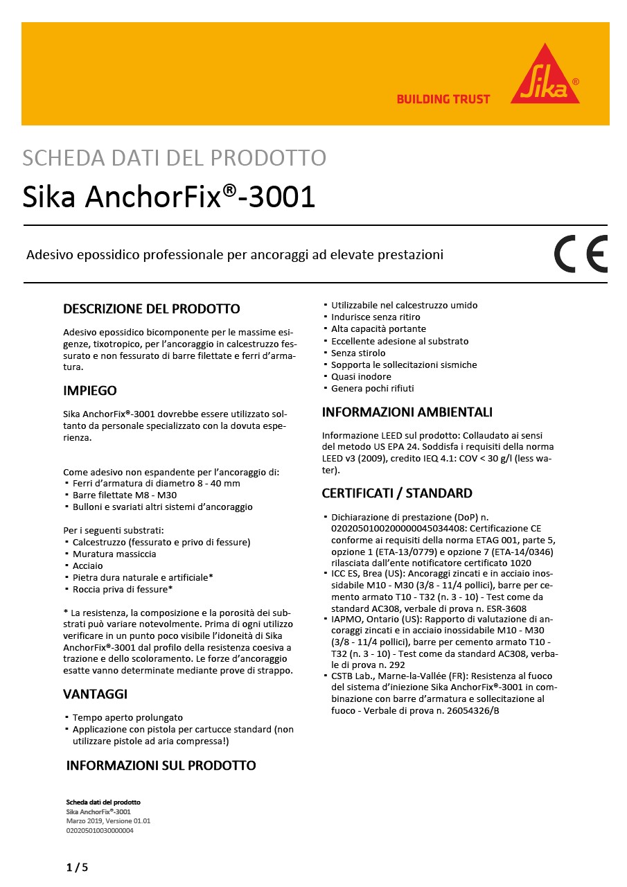 Sika AnchorFix®-3001