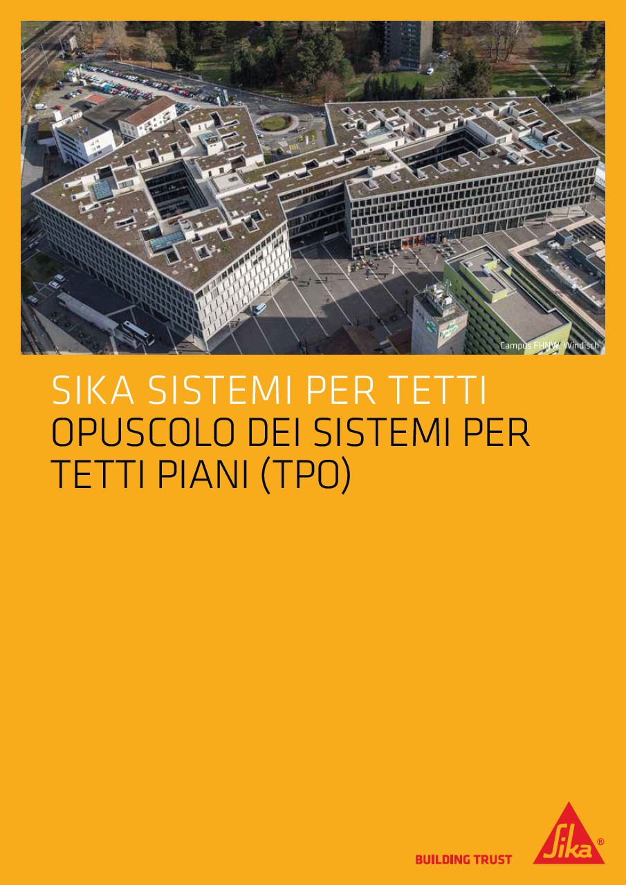Opuscolo dei sistemi per tetti piani (TPO)