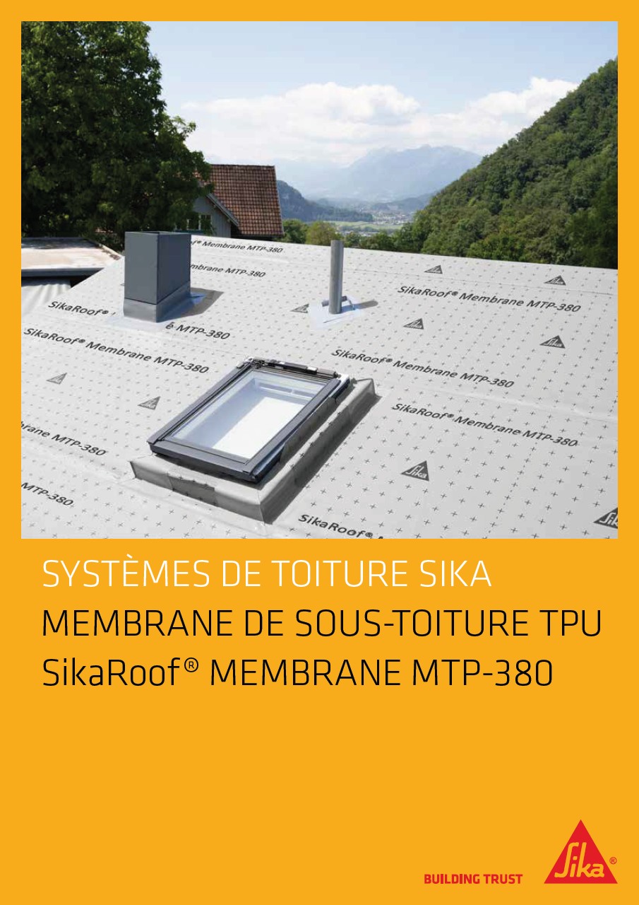 Membrane de sous-toiture TPU SikaRoof Membrane MTP-380